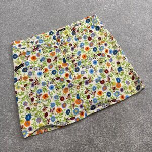 Dolce and Gabbana Y2K Floral Mini Skirt Low Rise Vintage DG Made in Italy XS Sml